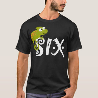 T-shirt Enfants 6 ans Lizard Reptile Anniversaire fête