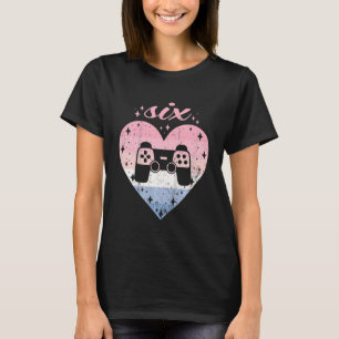 T-shirt Enfants 6 ans Mignonne gamer Anniversaire Fille 6e