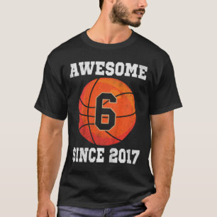 T-shirt Enfants 6e anniversaire Bysketbyll Lover 6 ans Vie