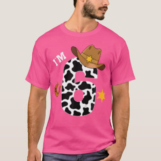 T-shirt Enfants 6E Anniversaire Chemise Garçon 6 Ans Rodéo