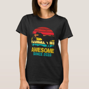 T-shirt Enfants 6e anniversaire Dinosaur Rex 6 ans Garçon