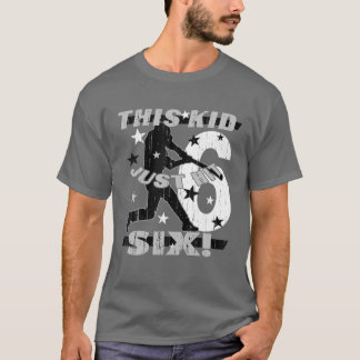 T-shirt Enfants 6E Anniversaire Gant De Baseball Enfants 6