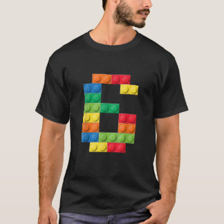 T-shirt Enfants 6e anniversaire Maître Constructeur de six