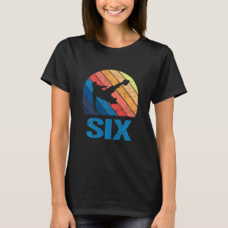 T-shirt Enfants 6e anniversaire Retro Football 6 ans Garço