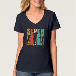 T-shirt Enfants 7 ans Golf Anniversaire cadeau de fête pou