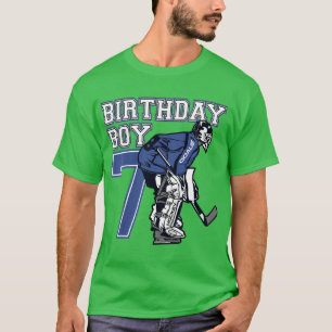 T-shirt Enfants 7 ans Hockey sur glace Goalie Thème Annive
