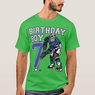 T-shirt Enfants 7 ans Hockey sur glace thème Anniversaire