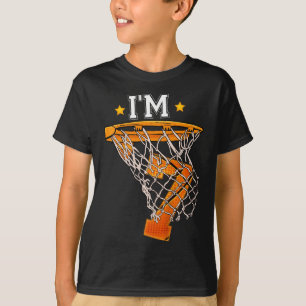 T-shirt Enfants 7e anniversaire Basketball I'm 7 Garçon Fi