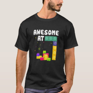 T-shirt Enfants 7e anniversaire Bâtiments Blocs Briques Aw