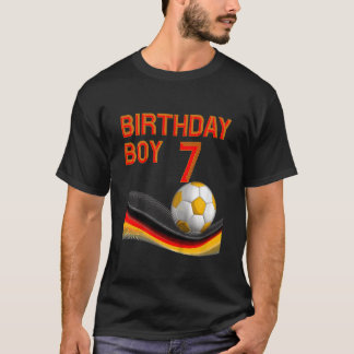 T-shirt Enfants 7e anniversaire garçon balle de football 7