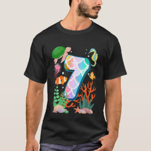 T-shirt Enfants 7e anniversaire Poisson Tetra Aquarium Sou