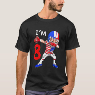T-shirt Enfants 8 Anniversaire de football américain Dabbi