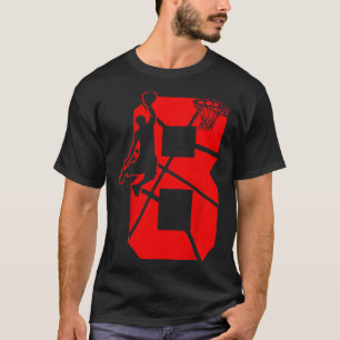 T-shirt Enfants 8 ans 8ème Basketball Anniversaire FêteThè