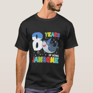 T-shirt Enfants 8 Ans D'Être Jawsome Awesome Requin 8E Bi