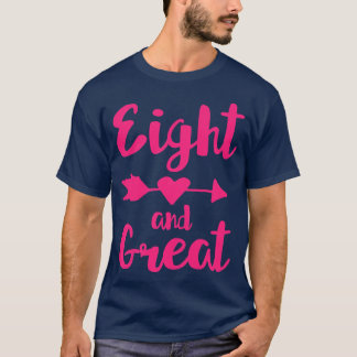 T-shirt Enfants 8e anniversaire cadeau huit et grand