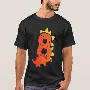 T-shirt Enfants 8e anniversaire Dinosaur Thème préhistoriq