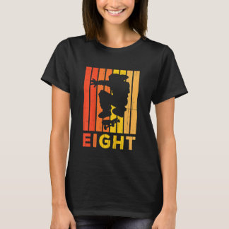 T-shirt Enfants 8e anniversaire Patineur Garçon Fille 8 an