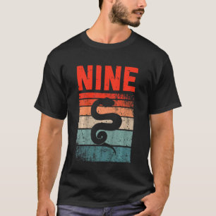 T-shirt Enfants 9 ans 9e anniversaire serpent Reptile Garç