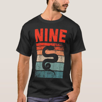 T-shirt Enfants 9 ans 9e anniversaire serpent Reptile Garç
