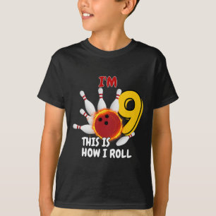 T-shirt Enfants 9 ans J'ai 9 ans C'est comme ça que je rou
