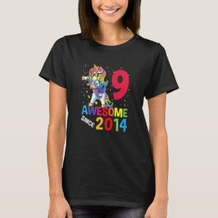 T-shirt Enfants 9 ans licorne Dabbing 9e anniversaire fill