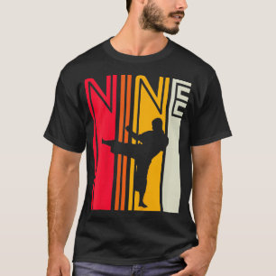 T-shirt Enfants 9e anniversaire Cadeau Karate Retro Taekwo