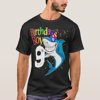 T-shirt Enfants 9e anniversaire Garçon requin s JawQuelque