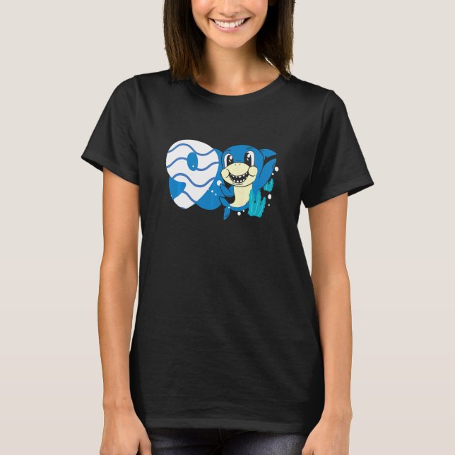 T-shirt Enfants 9e anniversaire Garçons Requin 9 ans Old O (Devant)