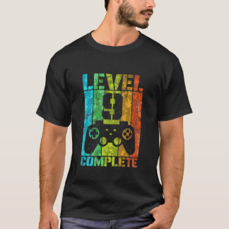 T-shirt Enfants 9E Anniversaire Homme Joueur Niveau Comple