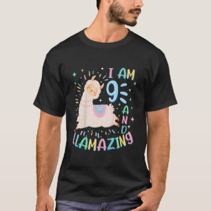T-shirt Enfants 9e Anniversaire J'Ai 9 Ans Et Éclairage L