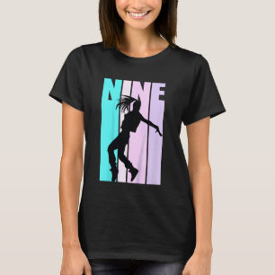 T-shirt Enfants 9e Danse Anniversaire pour filles Hiphop D