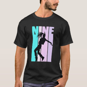 T-shirt Enfants 9e Danse Anniversaire pour filles Hiphop D