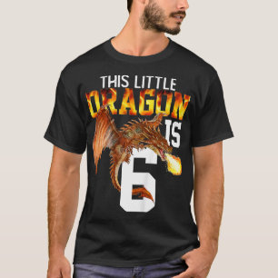 T-shirt Enfants à 6 ans Anniversaire Cadeau Garçon Dragon 