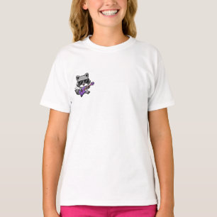 T-shirt Enfants à la guitare Raton laveur Rockstar