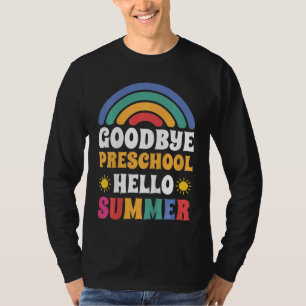 T-shirt Enfants Adieu Préscolaire Bonjour Été Pré K Gradua