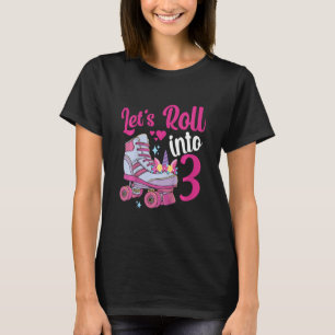 T-shirt Enfants Allons nous rouler en 3 filles 3e Annivers