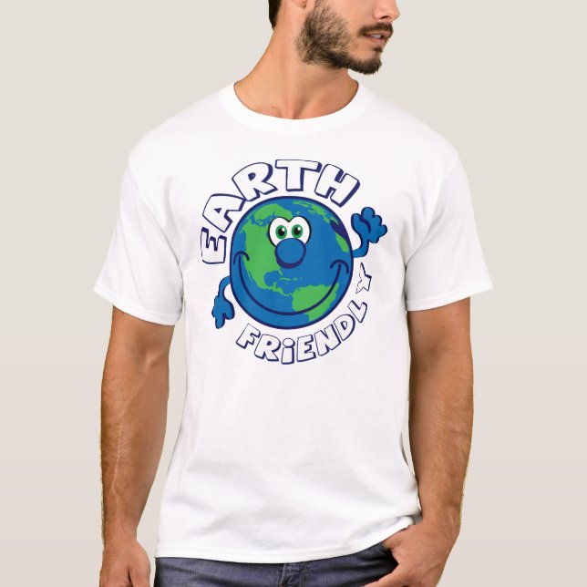 T-shirt Enfants amicaux de la terre (Devant)