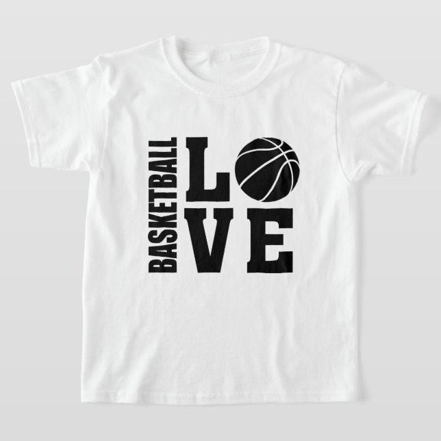 T-shirt Enfants Amour Basketball, Basketball (Poser)