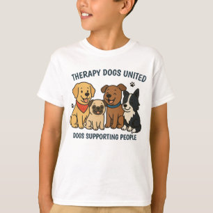 T-Shirt Enfants Amusants Chiens TDU Soutien aux Pe
