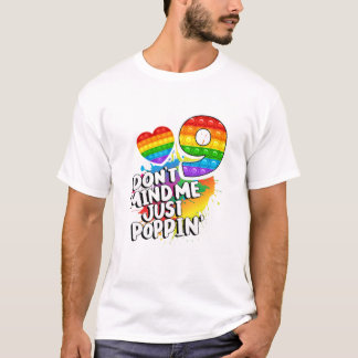T-shirt Enfants amusants Ne m'en souciez pas Juste Poppin'