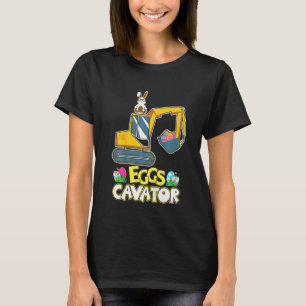 T-shirt Enfants Amusants Oeufs Cavator Leopard Lapin de Pâ