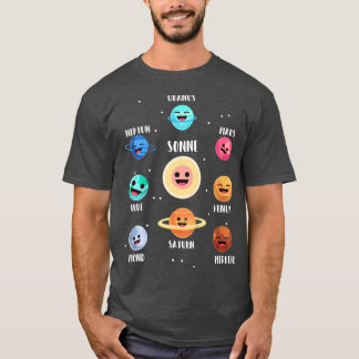 T-shirt Enfants Astronaut Planètes spatiales Galaxy Espace