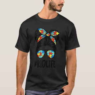 T-shirt Enfants autistes Kidlife Momlife Maman Et Mini Mam