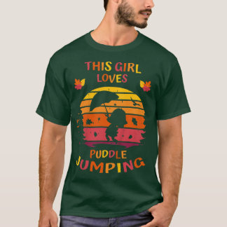 T-shirt Enfants Automne Cette Fille Aime La Poule Sauter A