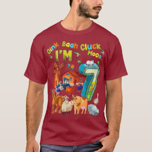 T-shirt Enfants Barnyard 7e anniversaire Animaux de ferme 