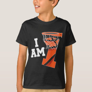 T-shirt Enfants Basketball 1er Anniversaire Garçon Un An B