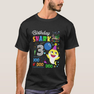 T-shirt Enfants Bébé Cute Shark Anniversaire Garçon 2 a