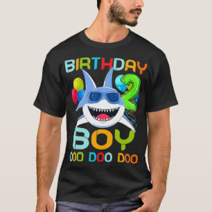 T-shirt Enfants Bébé requin 2 ans Vieux 2e anniversaire Ca
