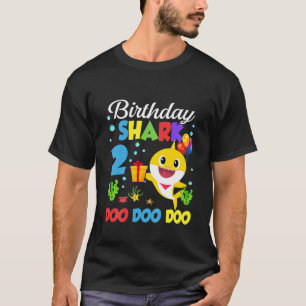 T-shirt Enfants Bébé Requin mignon 2E Anniversaire Garçon