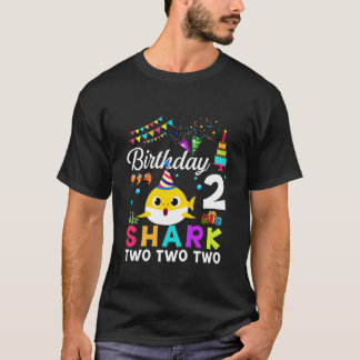 T-shirt Enfants Bébé Requin mignon 2E Anniversaire Garçon